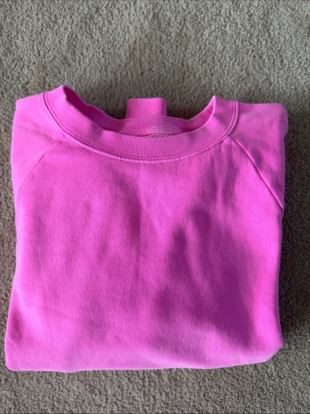GAP Bright Hot Pink Crewneck Sweatshirt